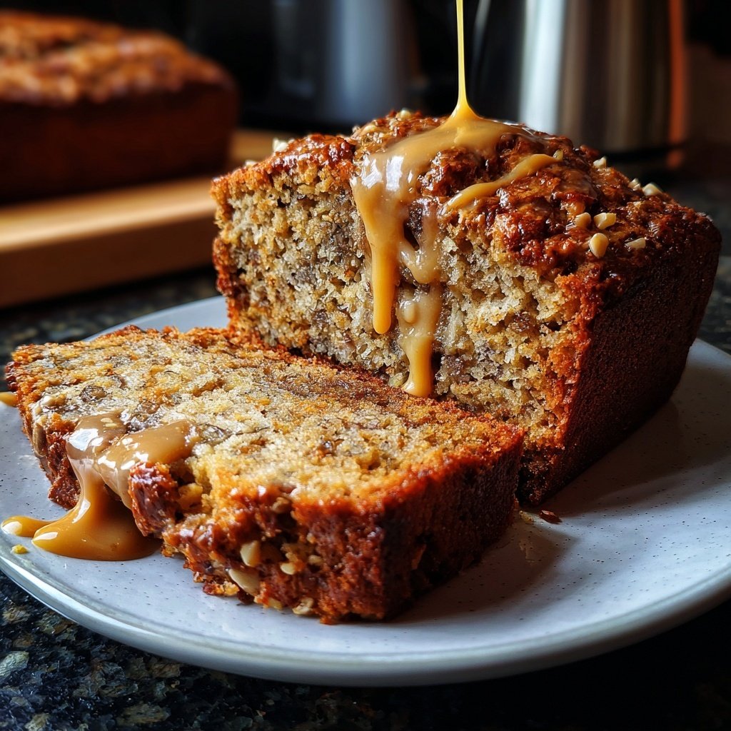 Bananenbrot mit Erdnussbutter