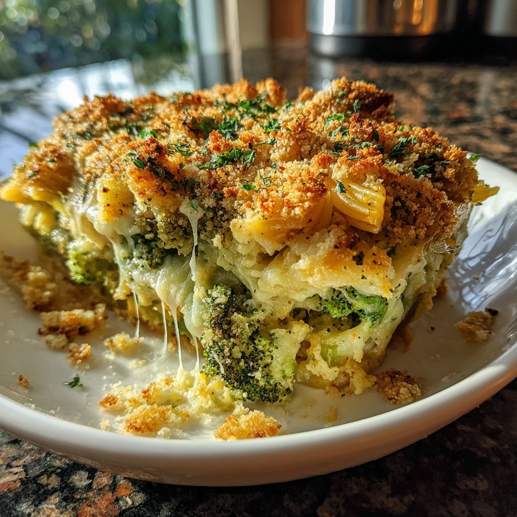 Brokkoli Nudel Auflauf