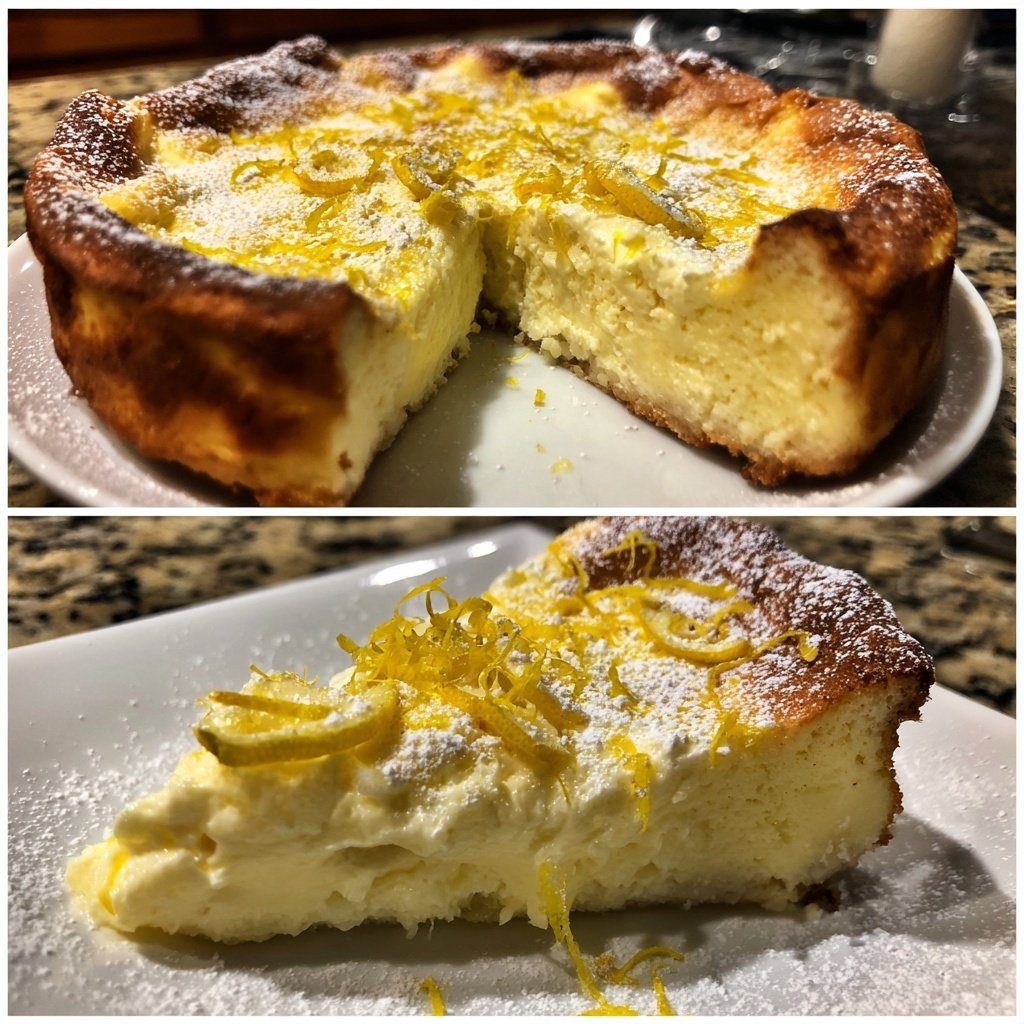 Käsekuchen mit Zitronen-Frischkäse-Creme