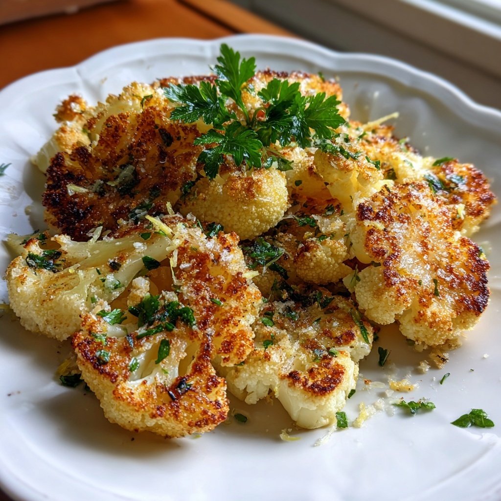 Blumenkohl Pfanne Mit Zitronen Saft