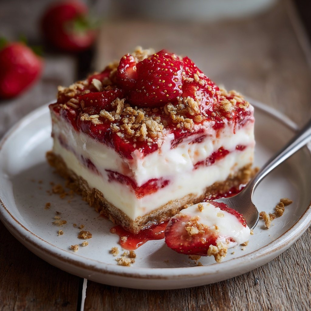 Erdbeer Schicht Dessert Mit Joghurt